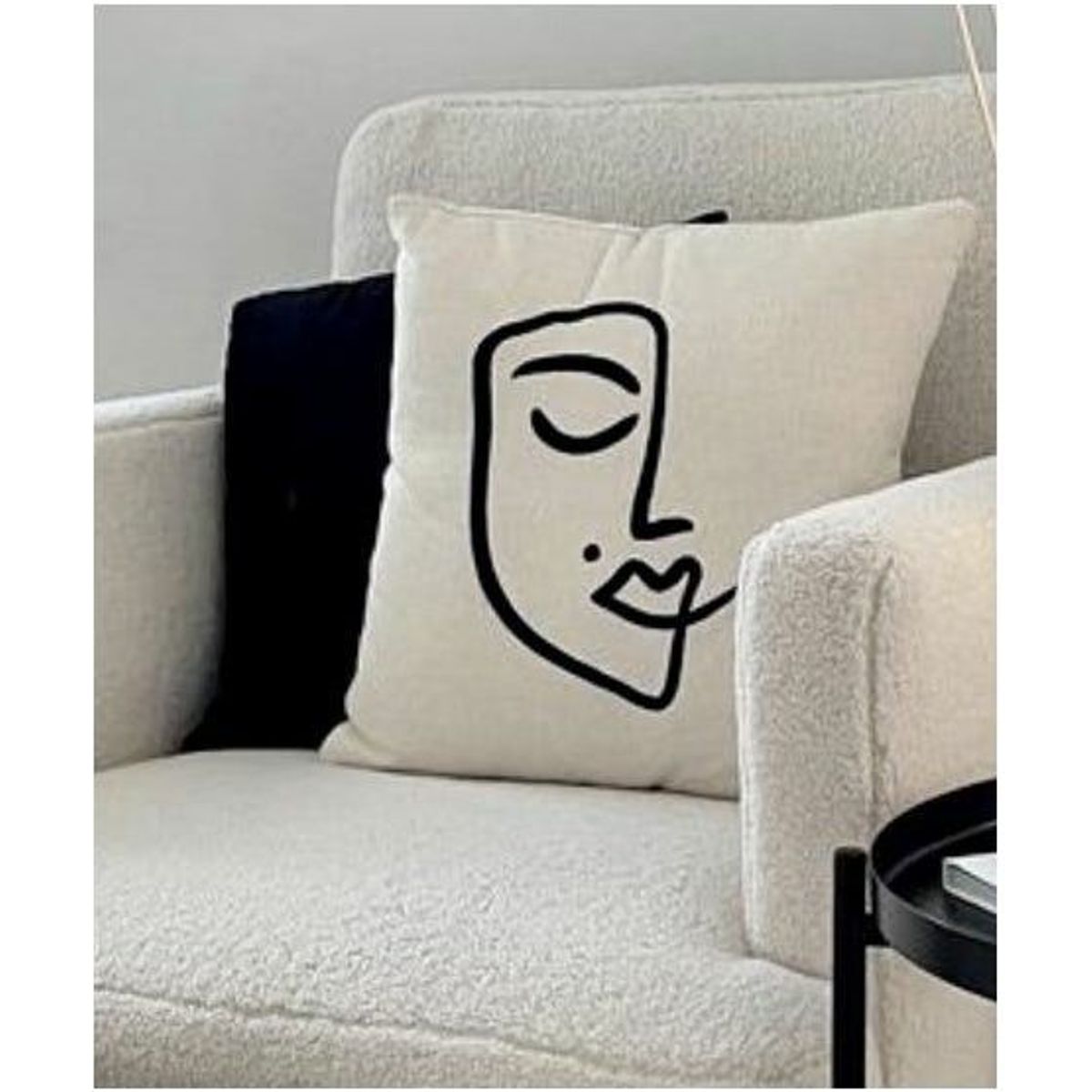 GENERICO - Funda Nordico Medio Rostro Perla 40x40 Cm