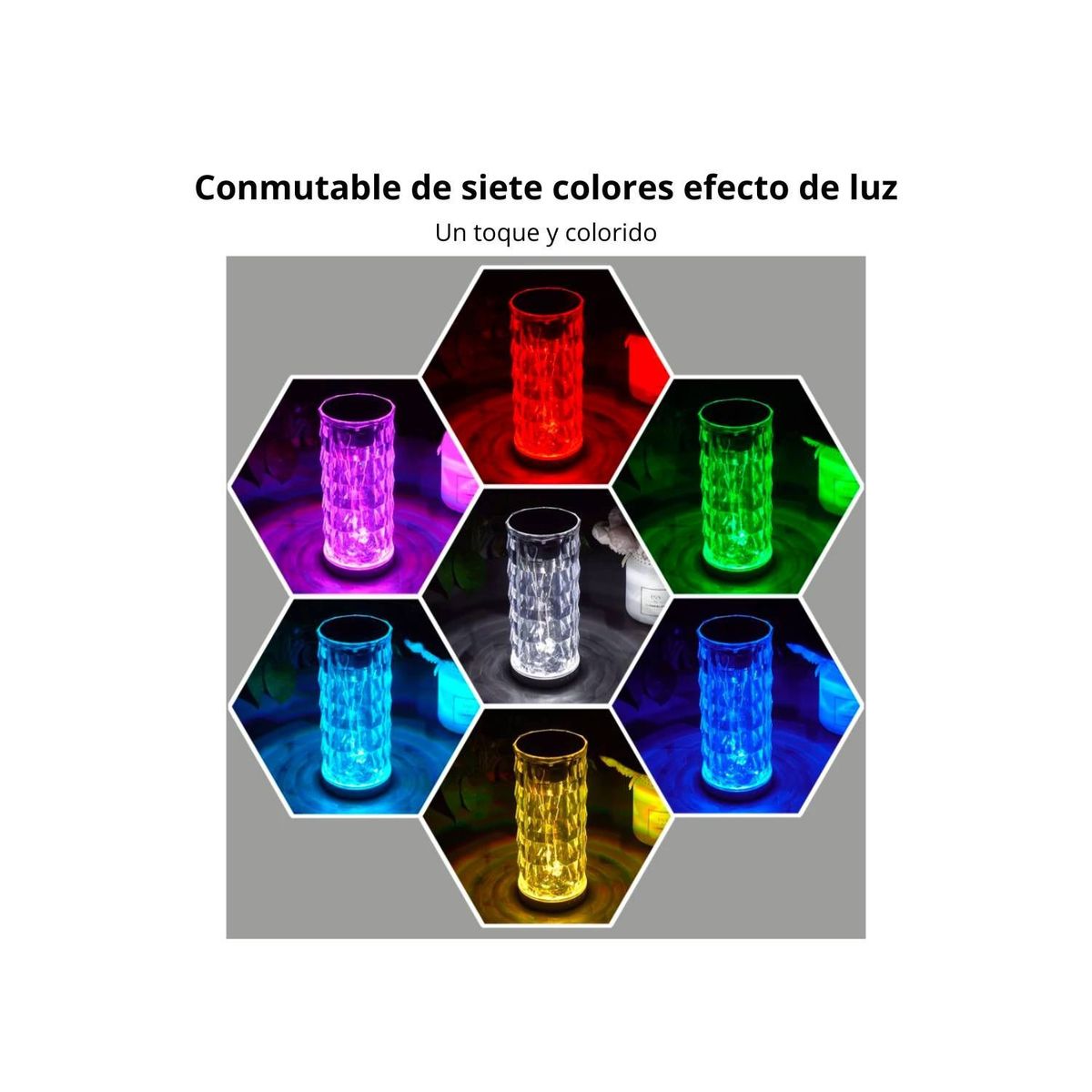 OTTOWARE - LÁMPARA CRISTAL BLUETOOTH RGB