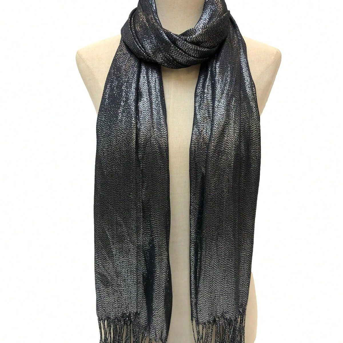 KAST PE - Chal Bufanda Karla Negro tejida para fiesta