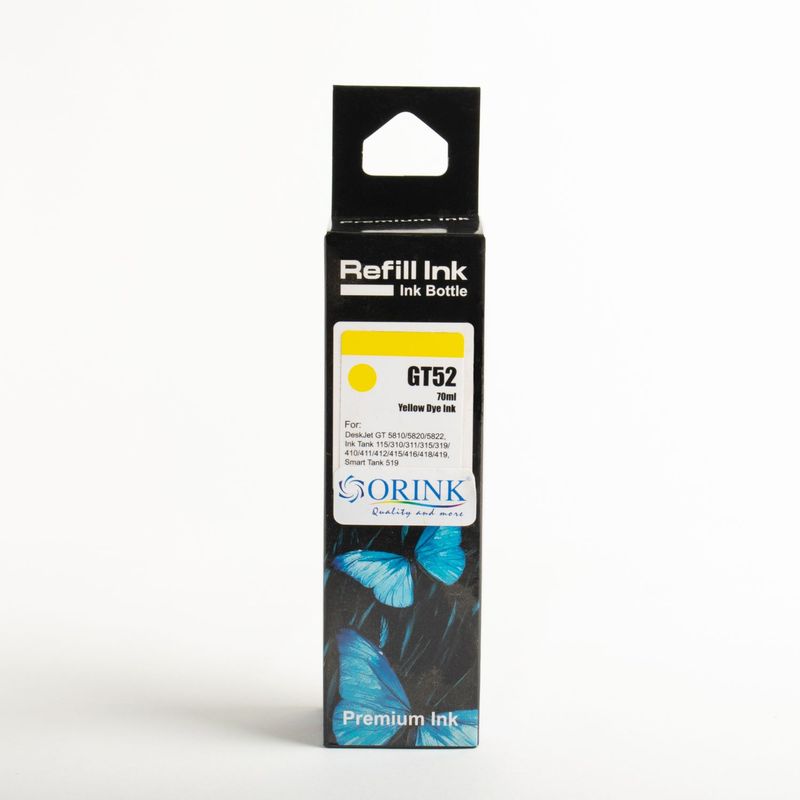 GENERICO - Tinta Compatible GT52 Yellow 70 ml