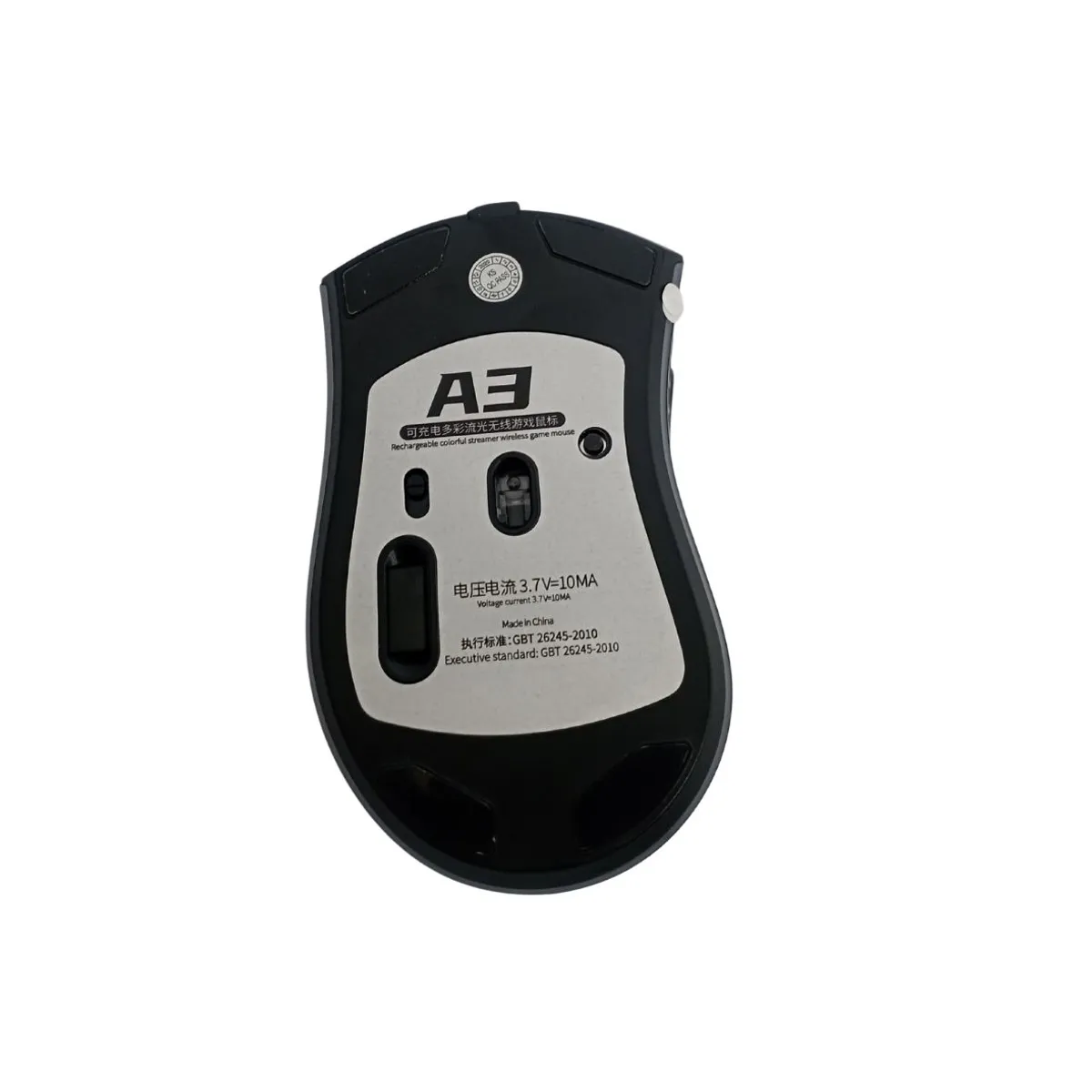 GENERICO - Mouse Gamer USB Inalambrico Negro