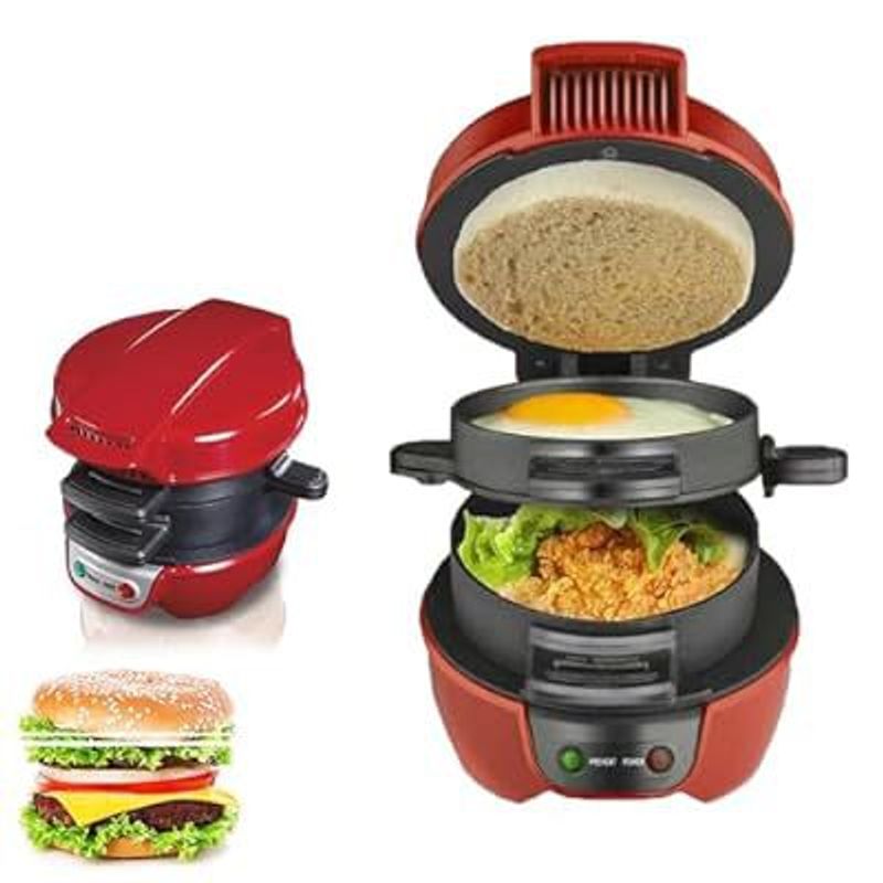 OEM - Sándwichera para Desayuno en 5minutos Antiadherente de Doble Cara