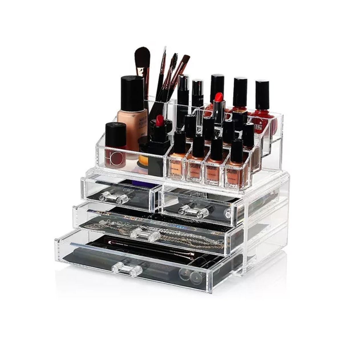 GENERICO - Organizador de Maquillaje  porta Cosmético Acrílico