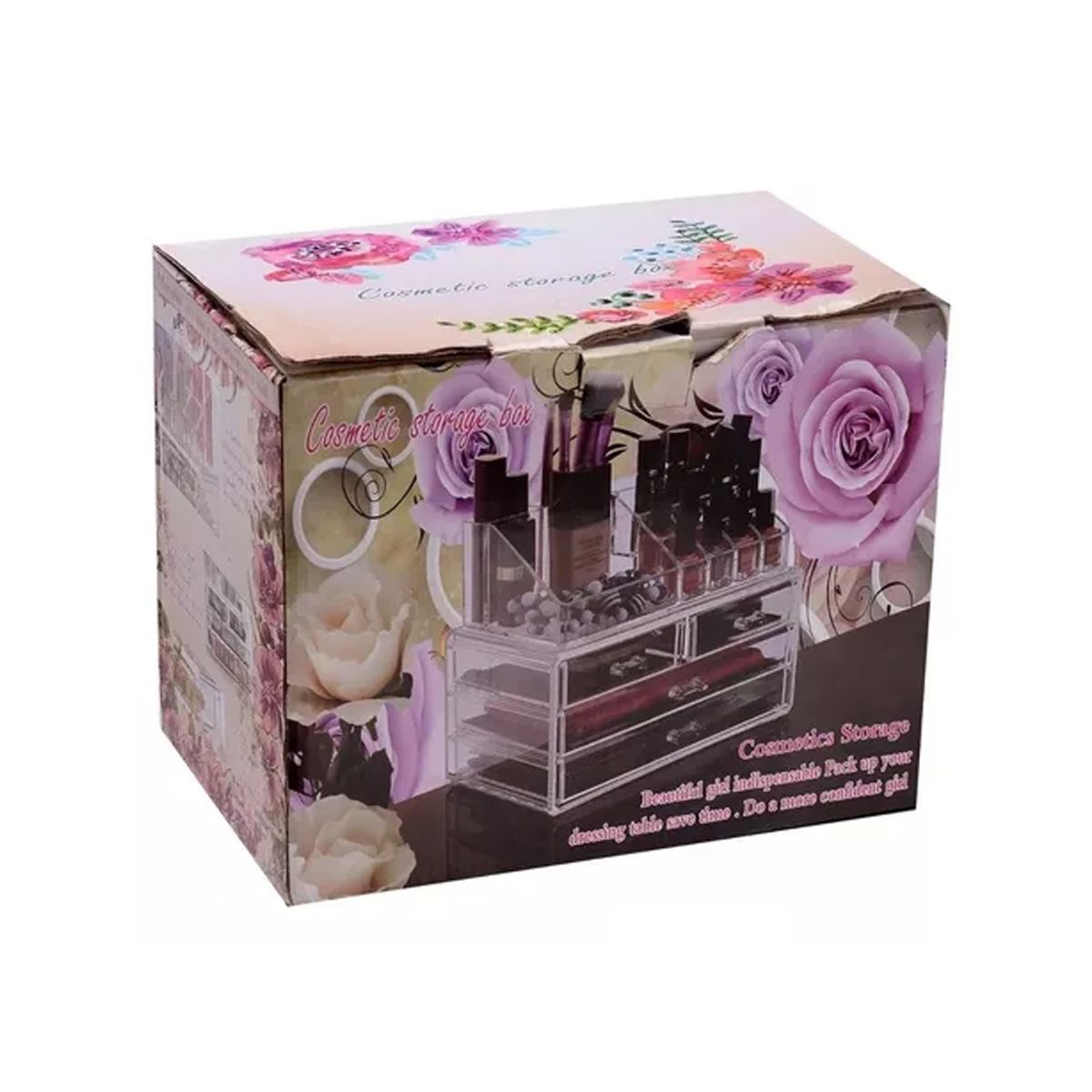 GENERICO - Organizador de Maquillaje  porta Cosmético Acrílico