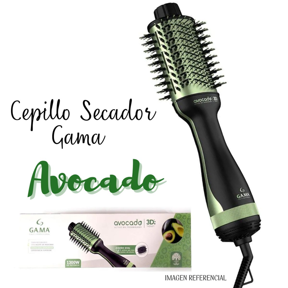 GAMA - Cepillo Secador Modelador Gama Avocado