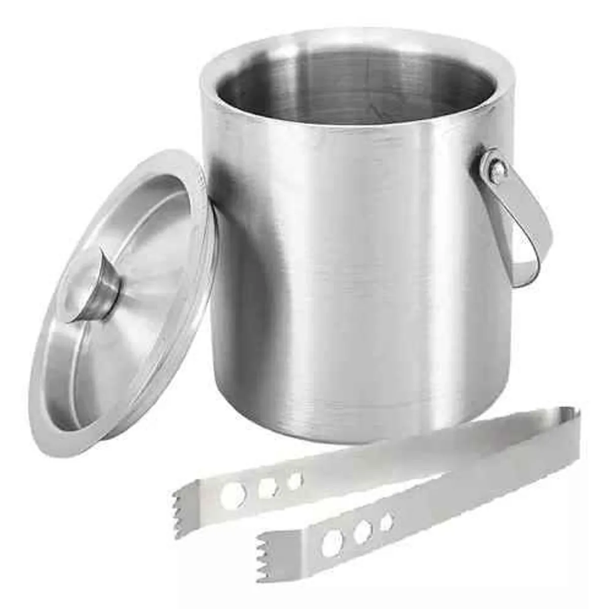 GENERICO - Hielera De Acero Con Tapa Y Pinza