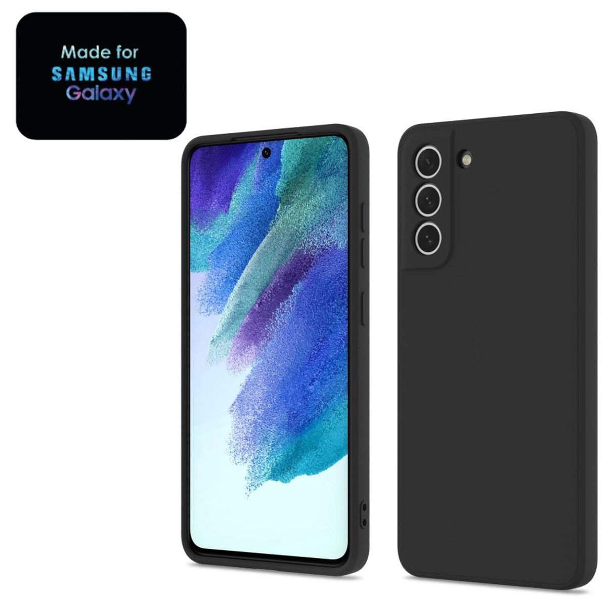 GENERICO - Silicone Case Samsung S21 FE Con Marca