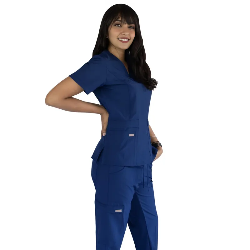 TWELVE - Twelve - conjunto scrub Chloe - azul acero