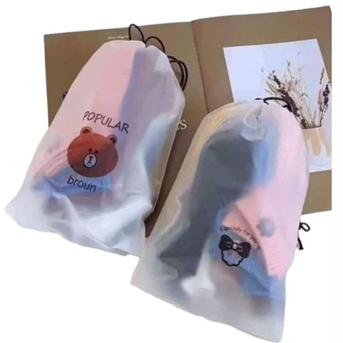 GENERICO - Set de medias de algodón kawaii 10 pares