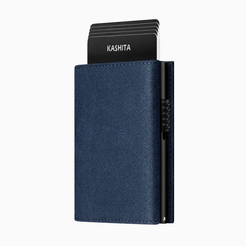 GENERICO - Billetera exclusiva con tarjetero automático RFID Navy - Kashita Perú