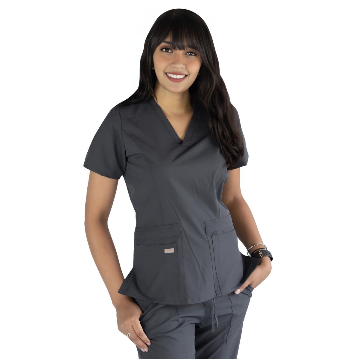 TWELVE - Twelve - conjunto scrub Chloe - Plomo oscuro