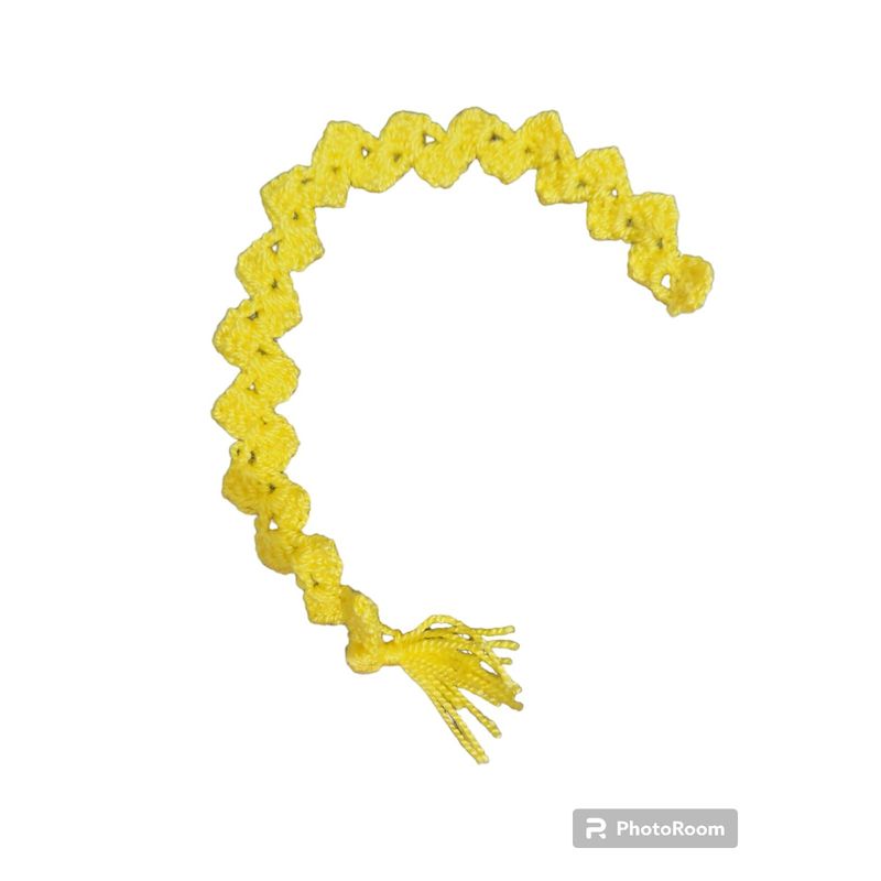 GENERICO - Separadores de Libros - ZigZag Amarillo 28cm