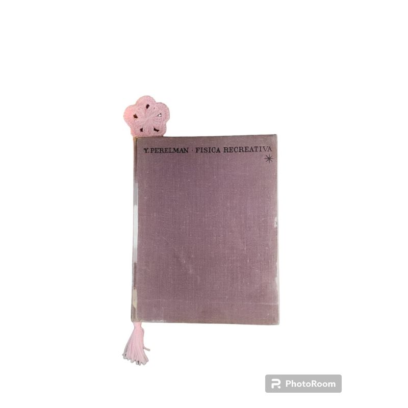GENERICO - Separadores de Libros - Flor Rosada 28cm