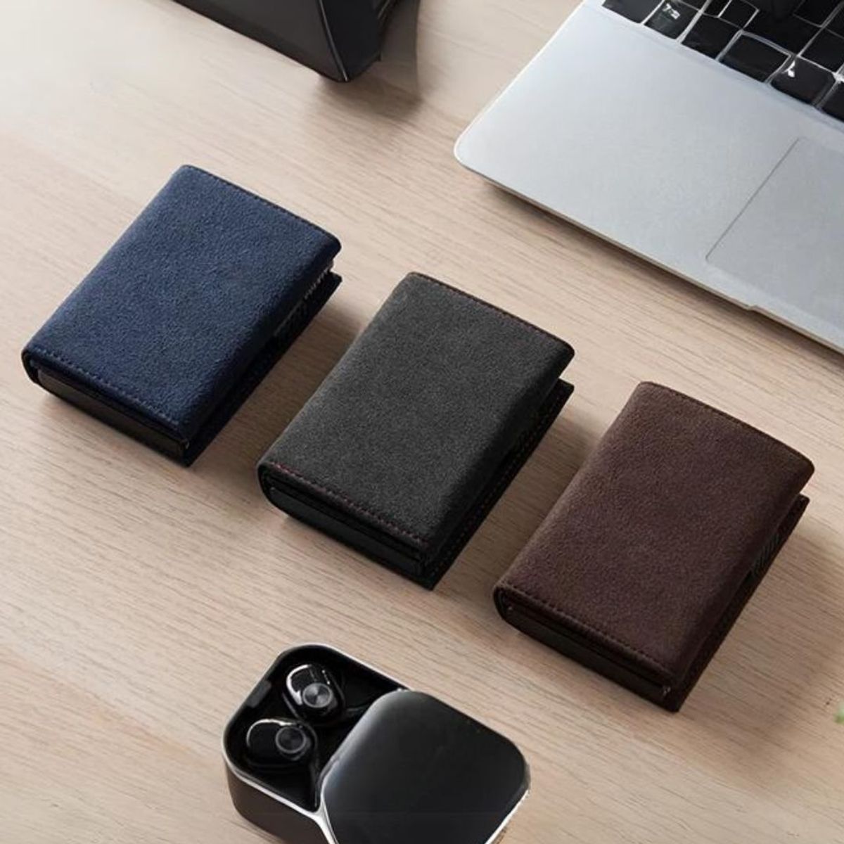 KASHITA - Billetera Premium RFID exclusiva deportiva Espresso - Kashita Perú