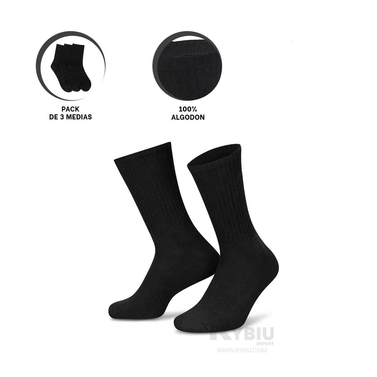 RYBIU IMPORT - Pack 3 Medias para Niño Rybiu