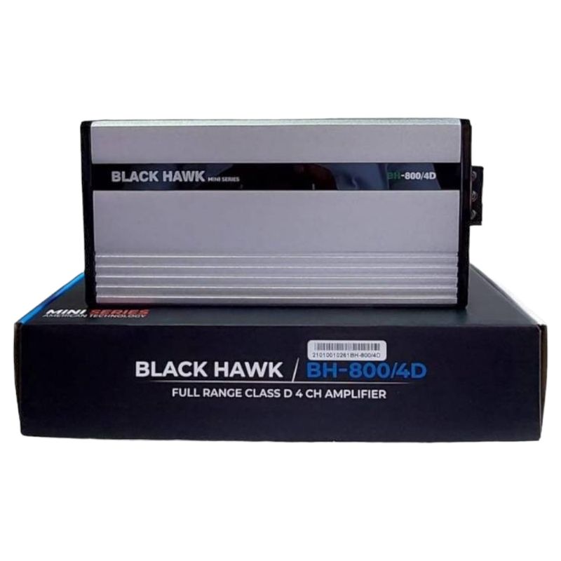 GENERICO - AMPLIFICADOR 3000W BH-8004 - 4CANALES BLACK HAWK