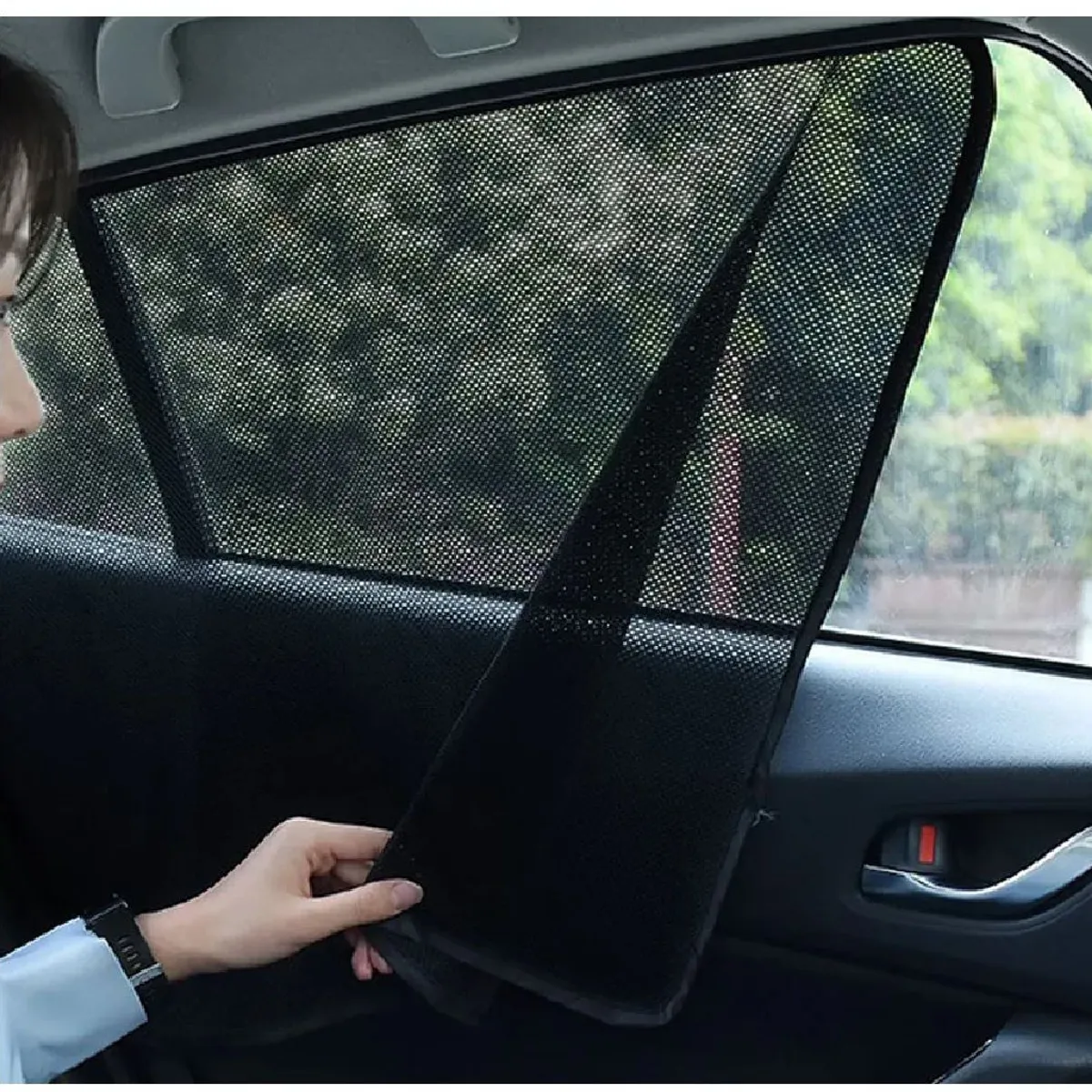 GENERICO - Set de 2 Tapasol de Malla para Ventana de Auto