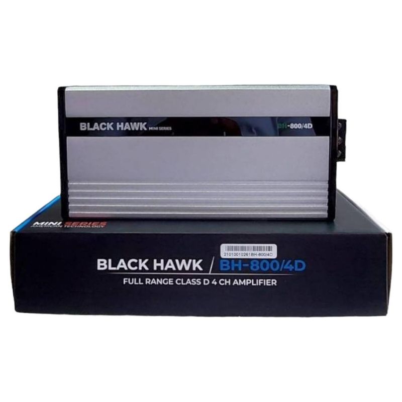 BLACK HAWK - AMPLIFICADOR 3000W BLACK HAWK BH-8004 - 4CANALES