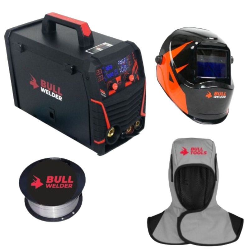 GENERICO - Soldadora Inv  250A 4en1 Mig Mag Spool Gun MMA Tig Litf Bull Welder