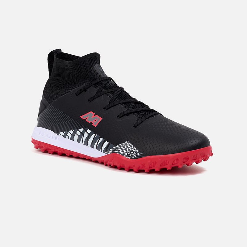NEW ATHLETIC - ZAPATILLAS NEW ATHLETIC FOOTBALL SLABS81 NEGRO CON ROJO JUVENIL