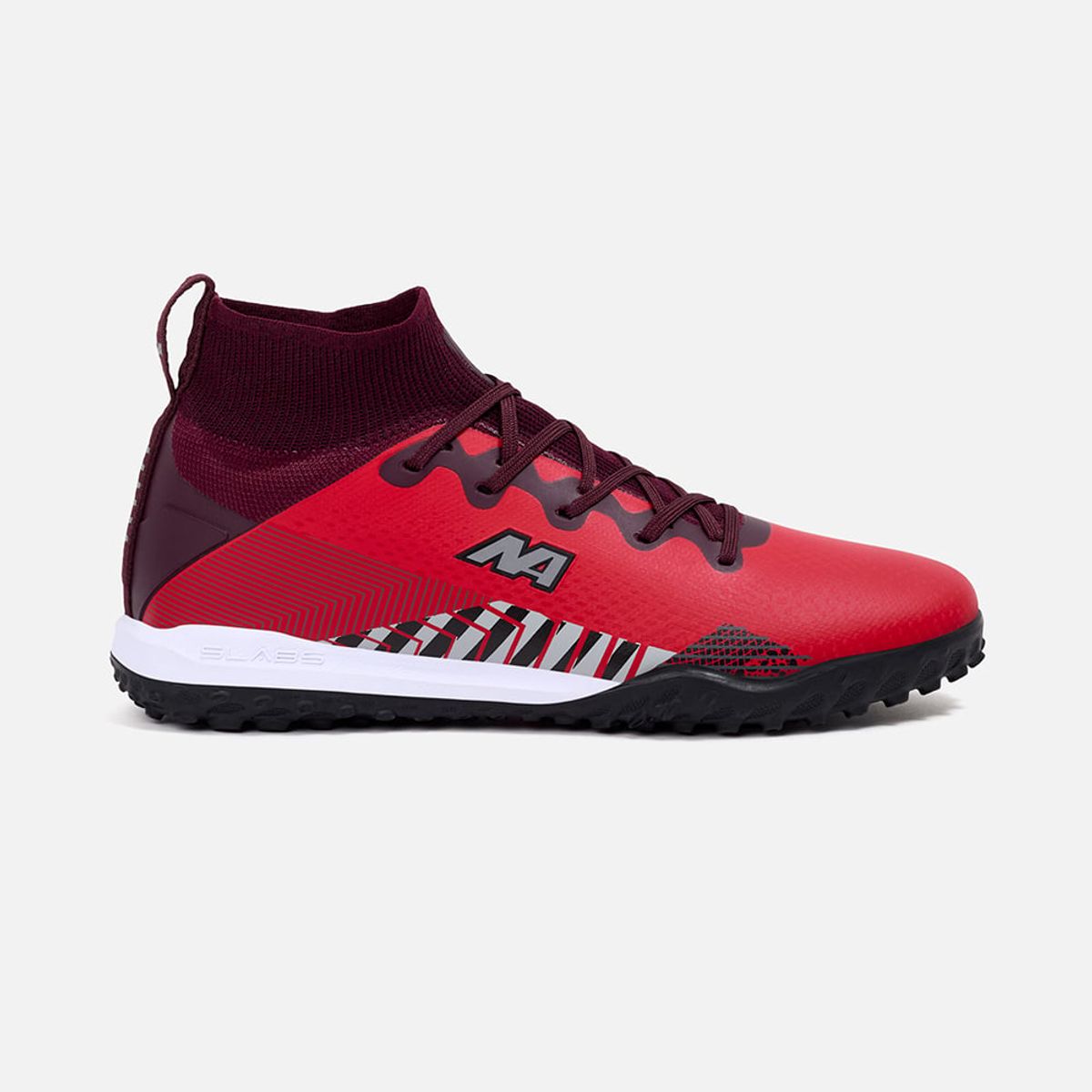 NEW ATHLETIC - ZAPATILLAS NEW ATHLETIC FOOTBALL SLABS81 ROJO CON NEGRO JUVENIL