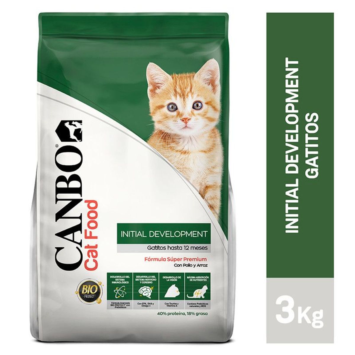 CANBO - CANBO GATITOS DESARROLLO INICIAL 3 KG - POLLO Y ARROZ