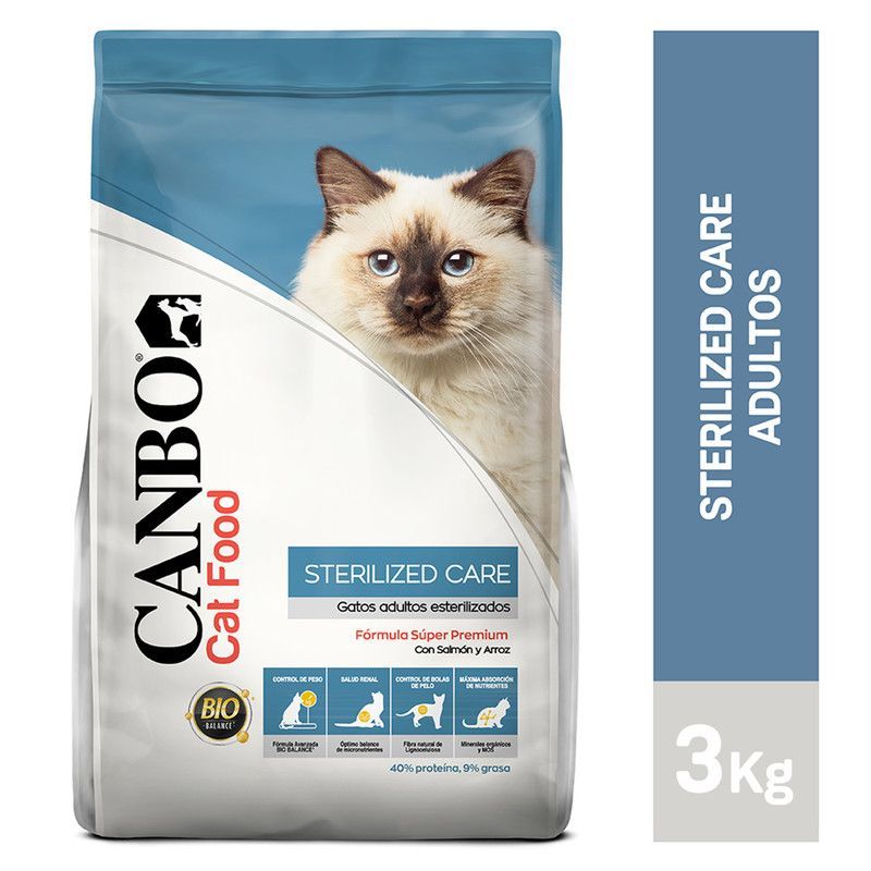 CANBO - CANBO GATOS ADULTOS CUIDADO DE ESTERILIZADOS 3 KG