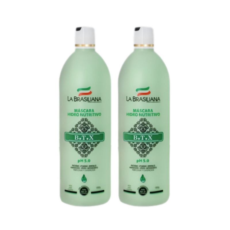 LA BRASILIANA - Btx Capilar La Brasiliana Professional Shock Reductor 500Ml x 2UNIDADES
