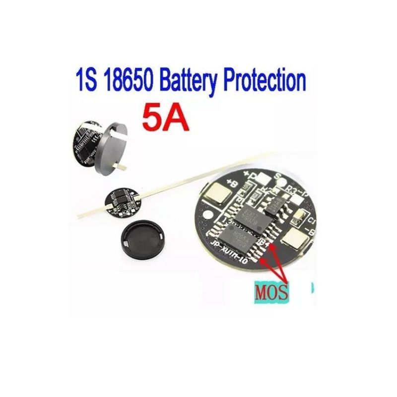 GENERICO - Circuito de Proteccion BMS CIRCULAR 1S 4V 5A Para Li-ion