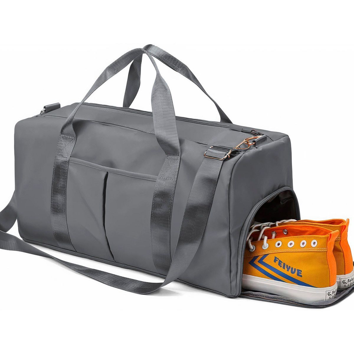 GENERICO - Makeway - Maletín deportivo con compartimiento para zapatos - Gris