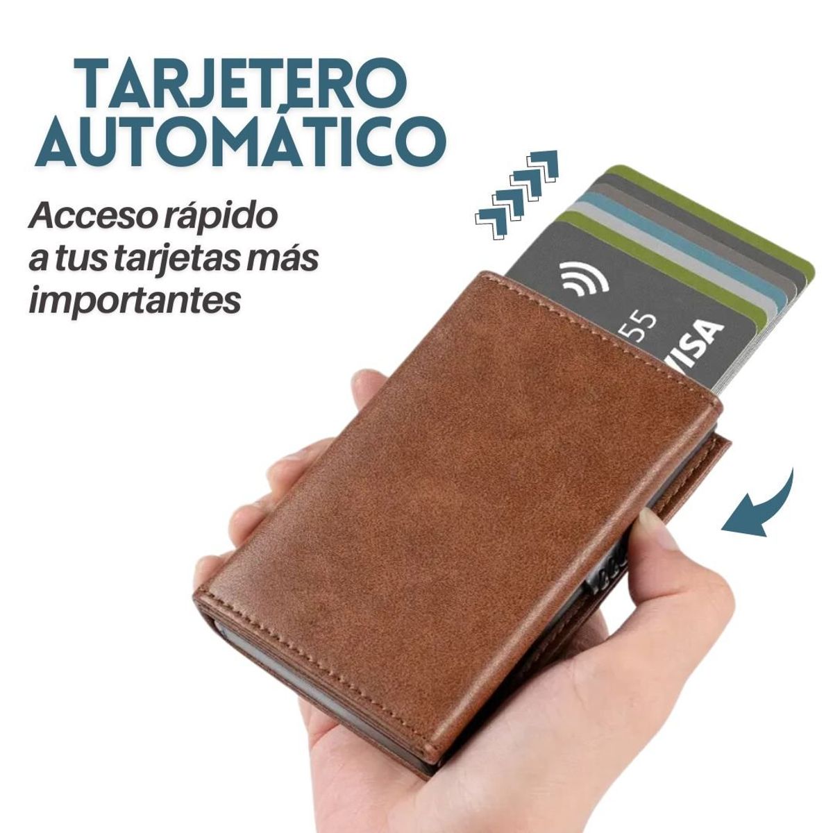 KASHITA - Billetera Tarjetero RFID Monedero Bolsillo para Billetes Anticlonación