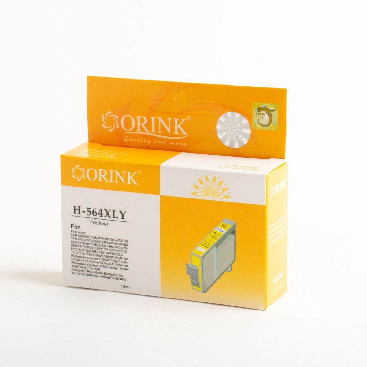 GENERICO - Cartucho de tinta Compatible CH 564 XL Amarillo  Yellow  15 ml