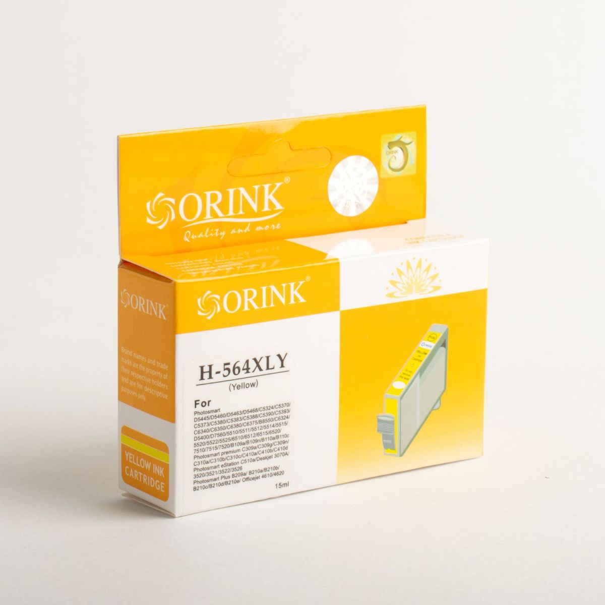 GENERICO - Cartucho de tinta Compatible CH 564 XL Amarillo  Yellow  15 ml