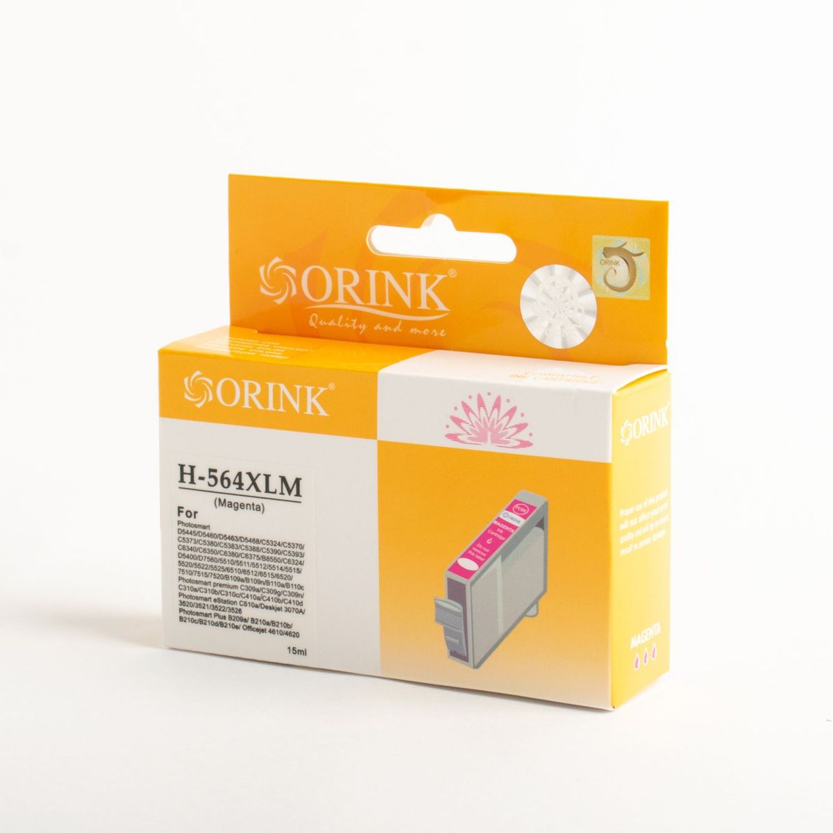 GENERICO - Cartucho de tinta Compatible CH 564 XL Rojo  Magenta  15 ml