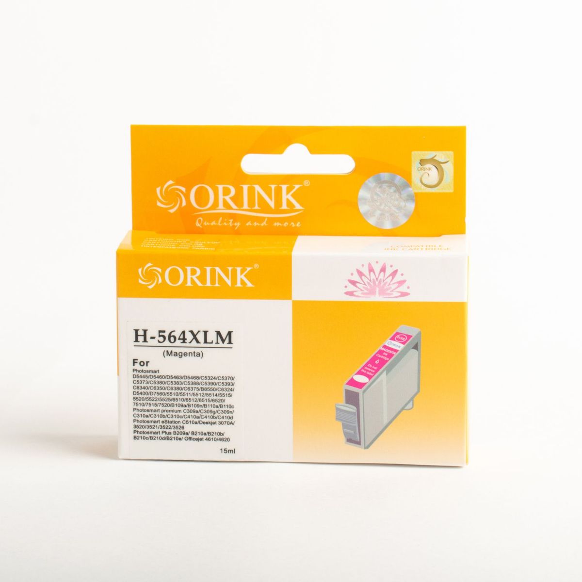 GENERICO - Cartucho de tinta Compatible CH 564 XL Rojo  Magenta  15 ml