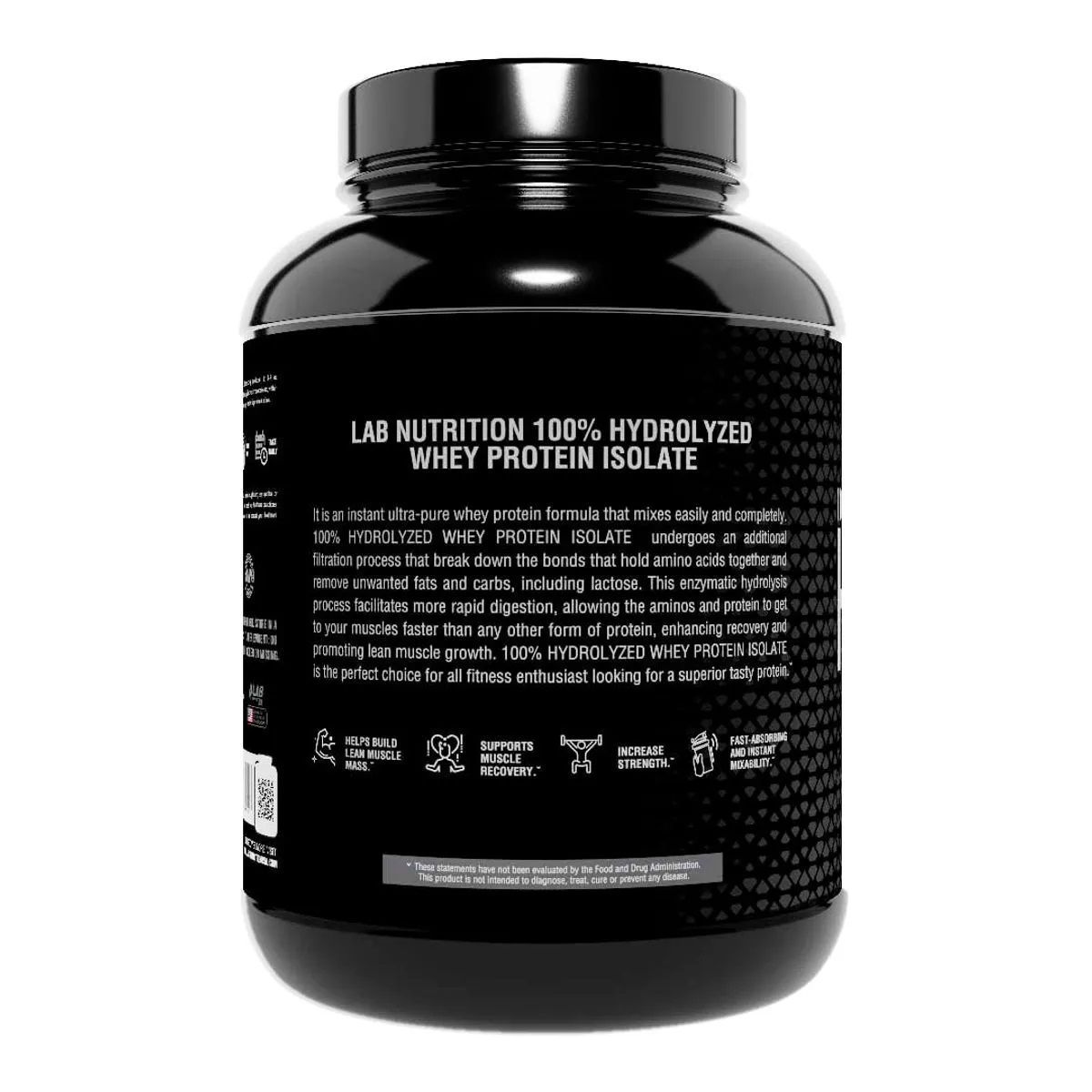 LAB NUTRITION USA - Pack 04 Lab Nutrition 100% HYDROLYZED Chocolate 5LB