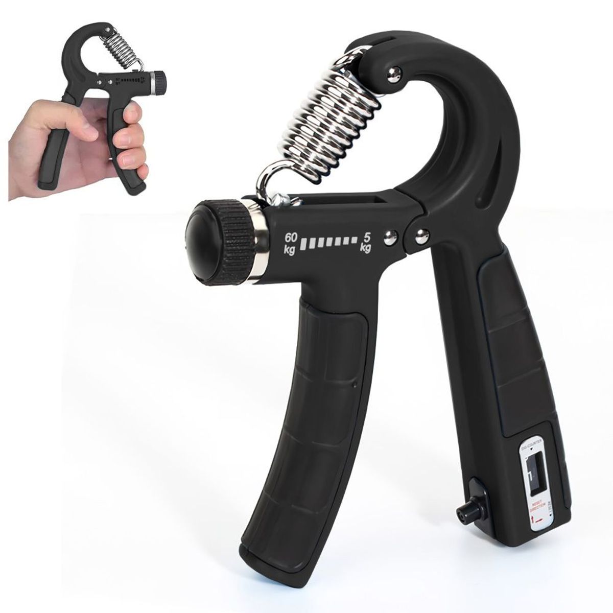 KELLER - Mancuerna de Mano Hand Grip con Contador 60kg NG TG8