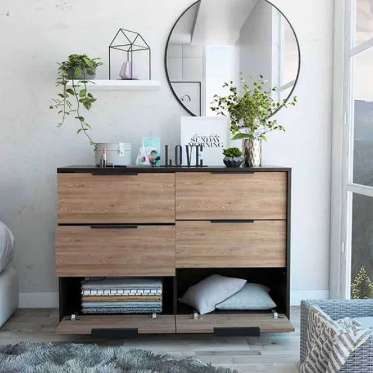 NACION MUEBLES - Cómoda Minimalista Moderna  Fede