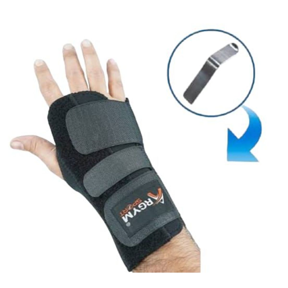 ARGYM - Muñequera Bilateral con férula Talla M