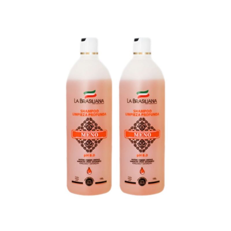 LA BRASILIANA - Shampoo Antiresiduos La Brasiliana Professional Meno 1Lt x 2UNIDADES