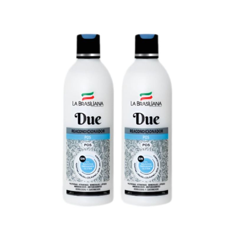 LA BRASILIANA - Acondicionador Due Fortalecedor La Brasiliana 500 Ml x 2UNIDADES