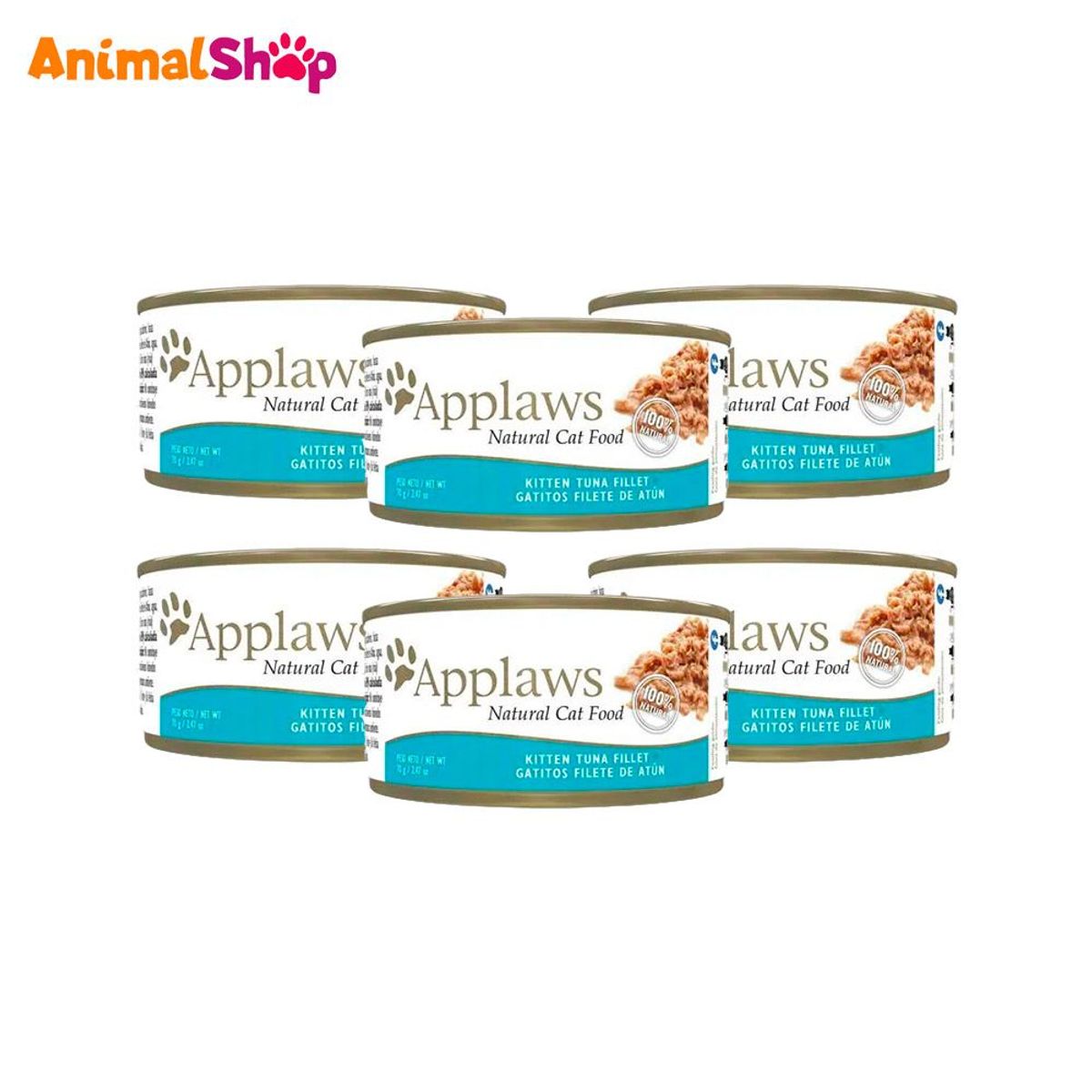 GENERICO - Applaws Filete De Atún - Alimento Para Gatitos 70Gr X6.