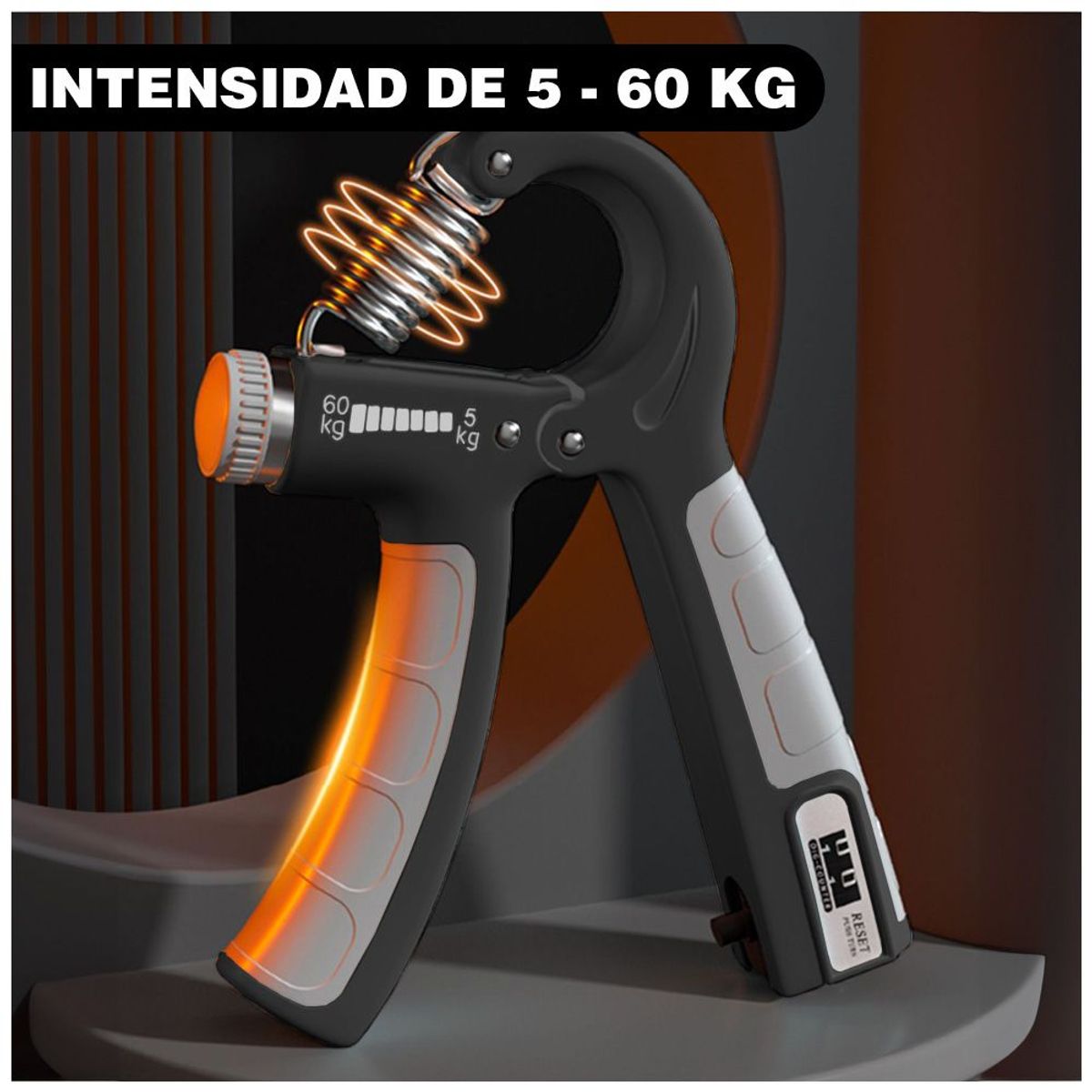 KELLER - Mancuerna de Mano Hand Grip con Contador 60kg PL TG8