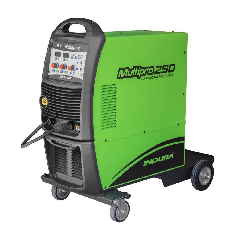 INDURA - MAQUINA DE SOLDAR MULTIPROCESOS 250 AMPERIOS INDURA + CARETA