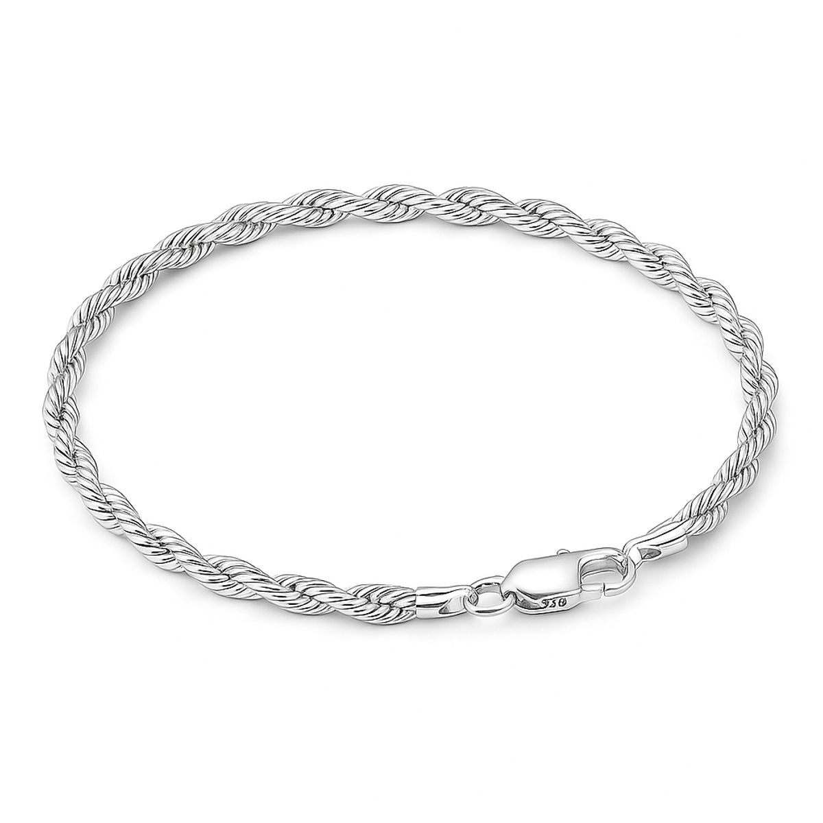 GENERICO - Pulsera Torsal Hombre Plata Ley 950