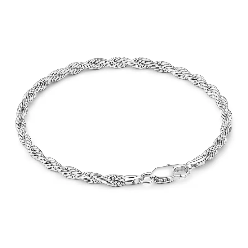 GENERICO - Pulsera Torsal Hombre Plata Ley 950