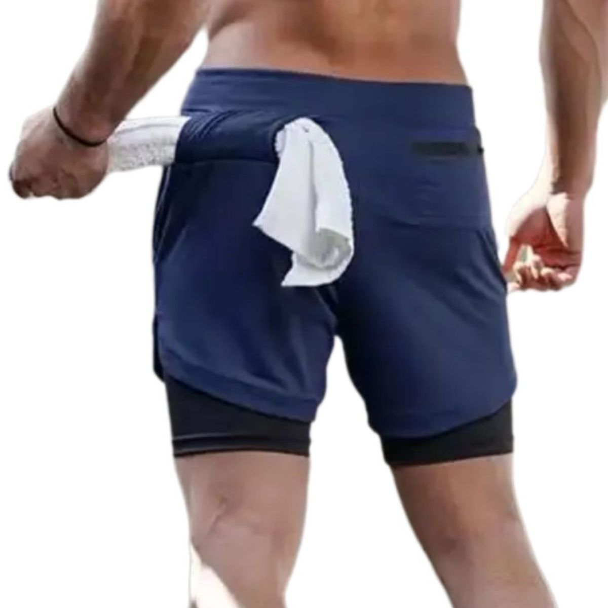EPAUS - Short 2 en 1 Deportivo para Hombre Epaus