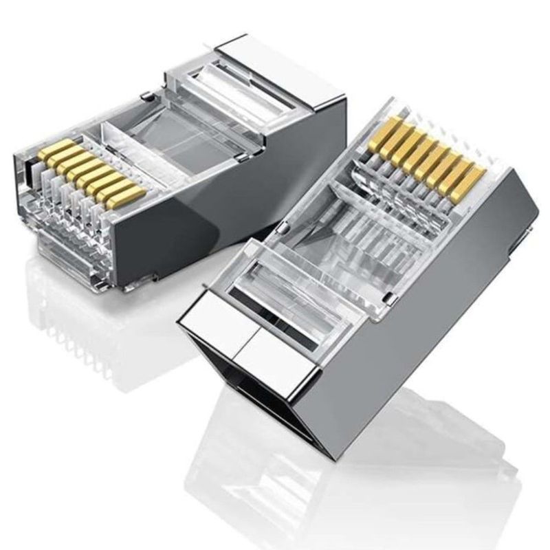 UGREEN - Conector Plug Cat 6 Ugreen x100un RJ45 8P8C Transparente NW111 - 50248