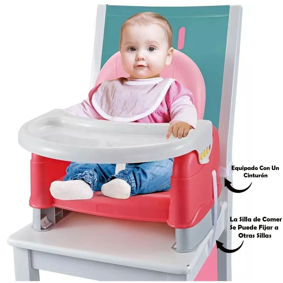 IDEAL - Mesa de Comer Portatil Ideal Plegable Rosado