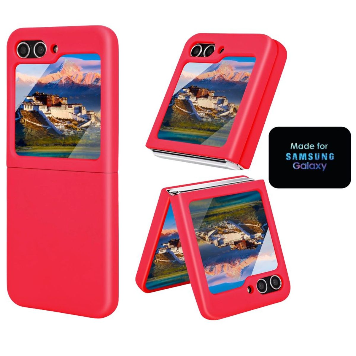 GENERICO - Silicone Case Samsung Z Flip 5 Con Marca